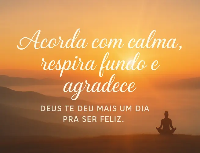 Amanhecer tranquilo inspirando calma, fé e gratidão pela vida.